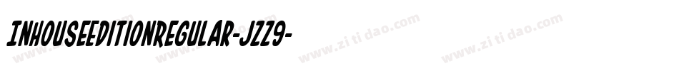 InHouseEditionRegular-jzz9字体转换