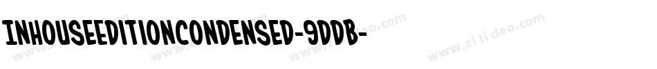 InHouseEditionCondensed-9DDB字体转换