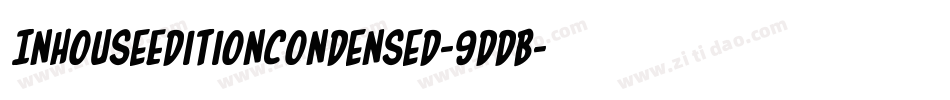 InHouseEditionCondensed-9DDB字体转换