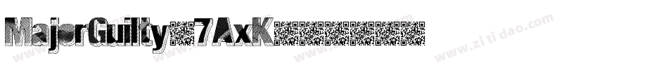 MajorGuilty-7AxK字体转换