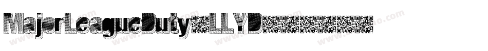 MajorLeagueDuty-LLYD字体转换