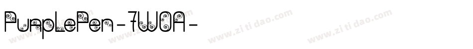 PurplePen-7WOA字体转换