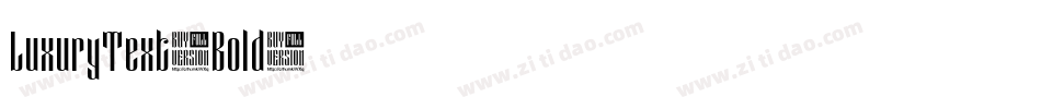 LuxuryText-Bold字体转换