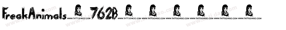 FreakAnimals-762B字体转换