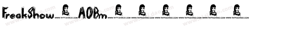 FreakShow-A0Bm字体转换