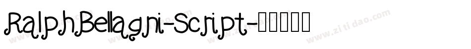 RalphBellagni-Script字体转换