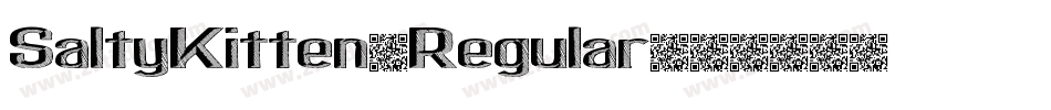 SaltyKitten-Regular字体转换