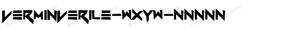 VerminVerile-wXyw字体转换