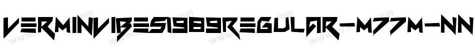 VerminVibes1989Regular-m77m字体转换