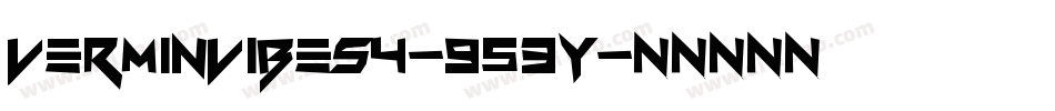 VerminVibes4-953y字体转换