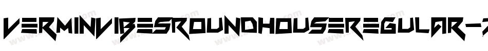 VerminVibesRoundhouseRegular-7D1P字体转换