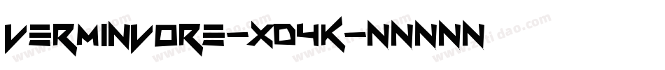 VerminVore-xd4K字体转换