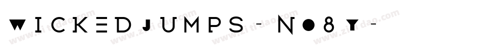 WickedJumps-nO8Y字体转换