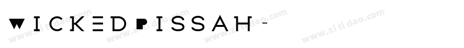 WickedPissah字体转换