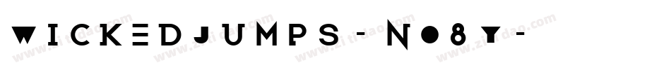 WickedJumps-nO8Y字体转换