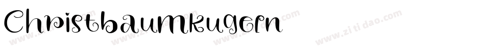 Christbaumkugeln字体转换