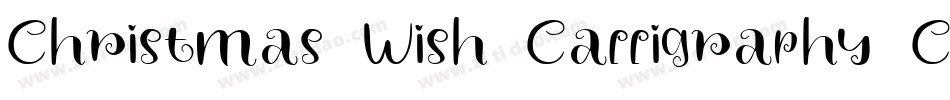 Christmas-Wish-Calligraphy-Call字体转换