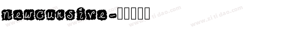 newcursive字体转换