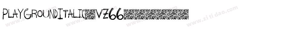 PlayGroundItalic-VZ66字体转换
