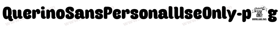 QuerinoSansPersonalUseOnly-p7g2O字体转换