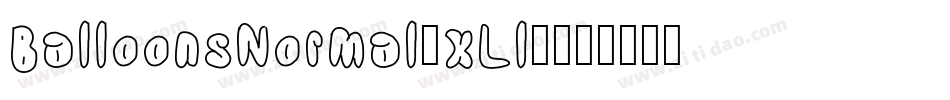 BalloonsNormal-xLl0字体转换