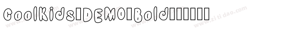 CoolKids-DEMO-Bold字体转换