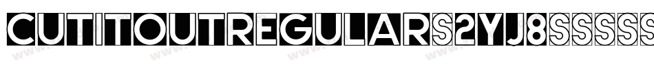 CutItOutRegular-2yJ8字体转换