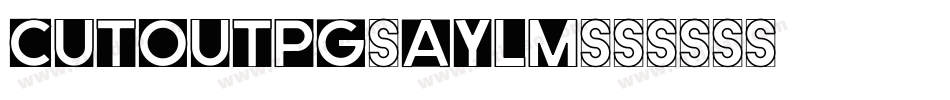 CutOutPg-ayLm字体转换