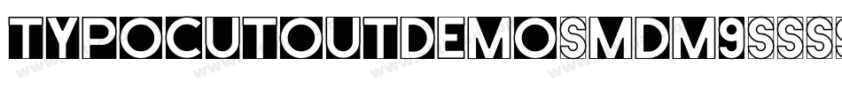 TypoCutOutDemo-mdM9字体转换