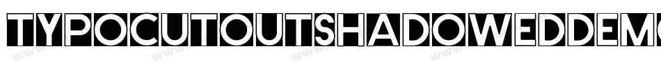 TypoCutOutShadowedDemo-dYER字体转换