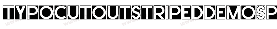 TypoCutOutStripedDemo-PeYB字体转换