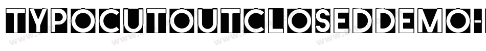 TypoCutOutClosedDemo-waXz字体转换