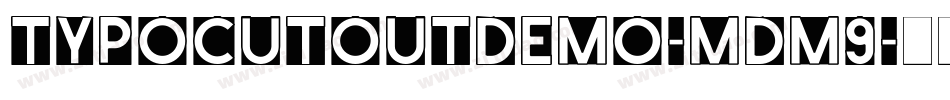 TypoCutOutDemo-mdM9字体转换