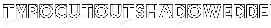 TypoCutOutShadowedDemo-dYER字体转换
