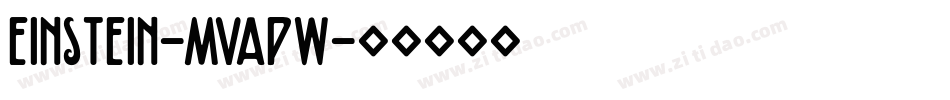 Einstein-MVApw字体转换