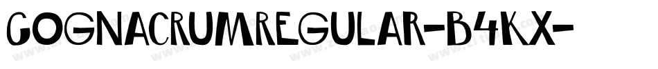 CognacRumRegular-B4Kx字体转换
