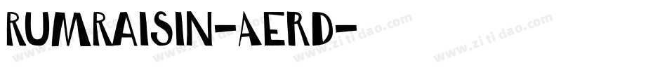 RumRaisin-AErD字体转换
