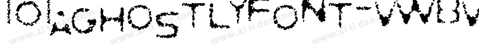 101AGhostlyFont-VWBV字体转换
