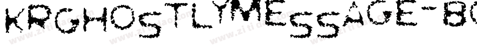 KrGhostlyMessage-8gP0字体转换