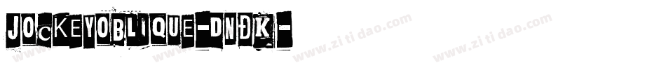 JockeyOblique-dnDK字体转换