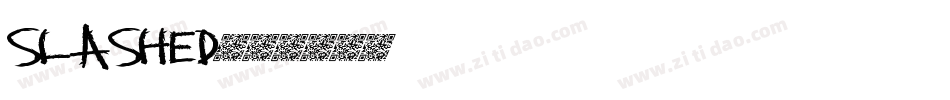 SLASHED字体转换