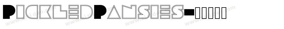 PickledPansies字体转换