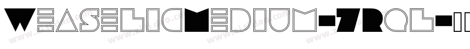 WeaselicMedium-7Rql字体转换