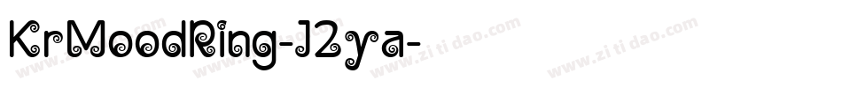 KrMoodRing-J2ya字体转换