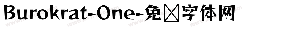 Burokrat-One字体转换