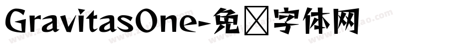 GravitasOne字体转换