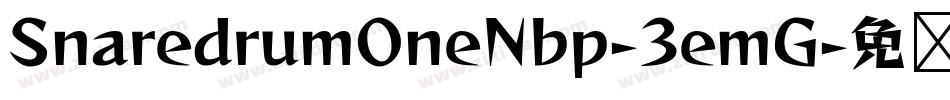 SnaredrumOneNbp-3emG字体转换