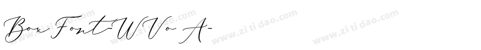 BoxFont-WVoA字体转换