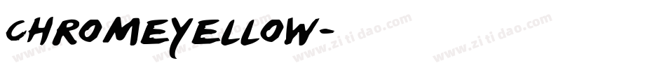 ChromeYellow字体转换