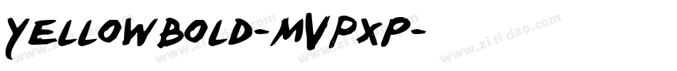 YellowBold-MVpxP字体转换